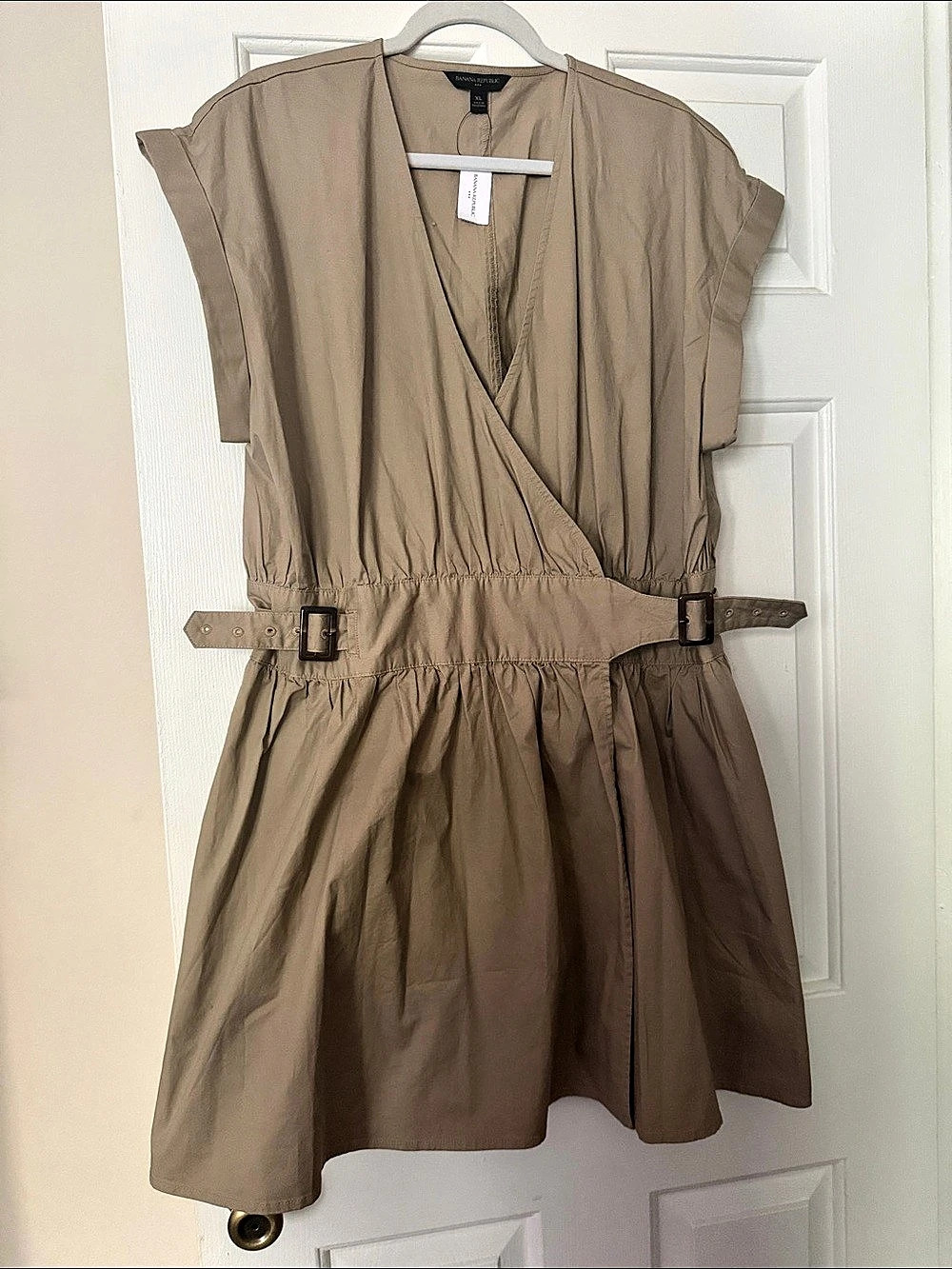 Banana Republic Belted Mini Dress in Brown Size XL Like New